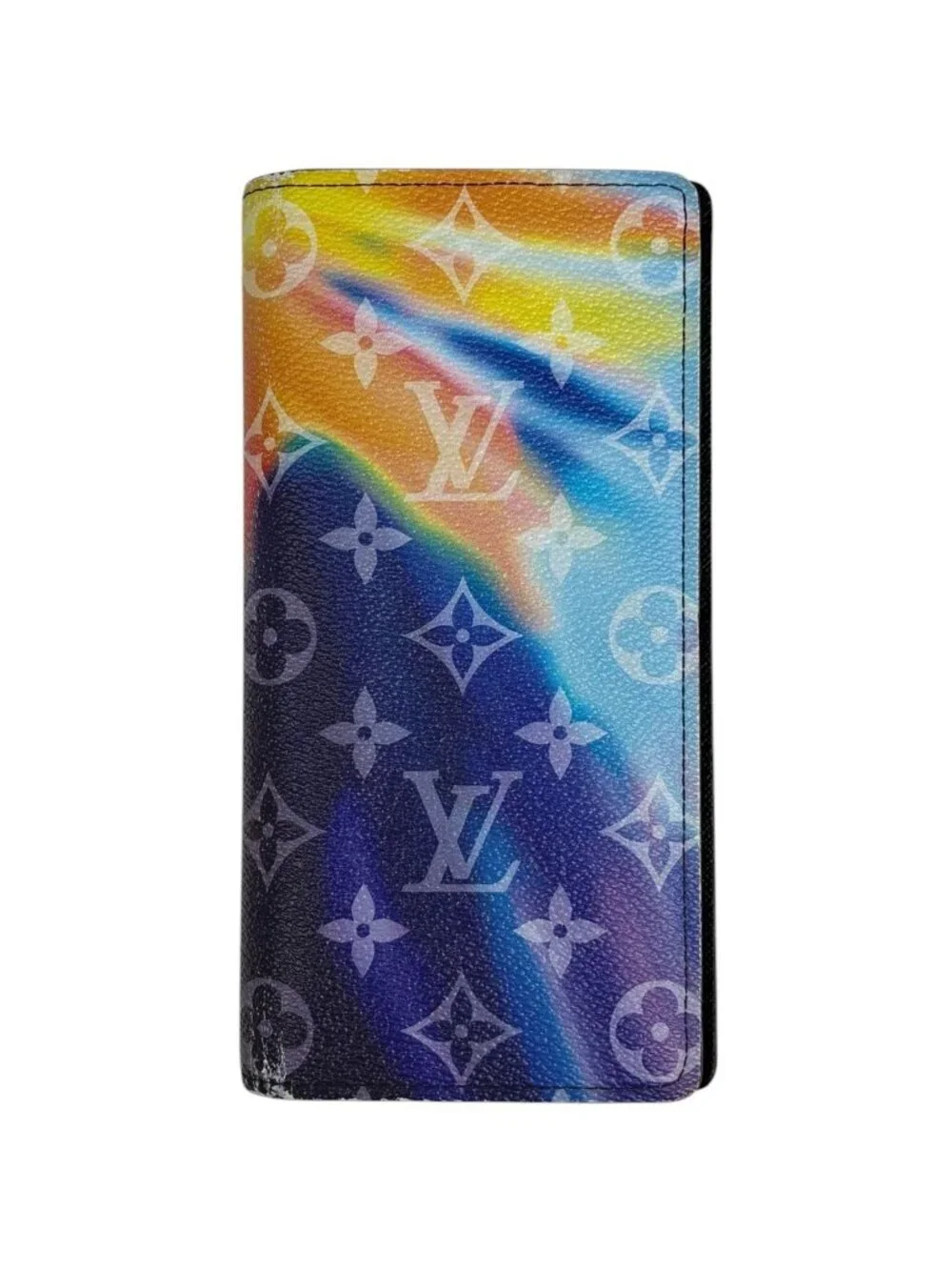 Louis Vuitton Portefeuille Brazza Bifold Monogram Sunset Wallet Multicolor Noir